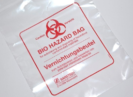 White Clear Bio hazard bag