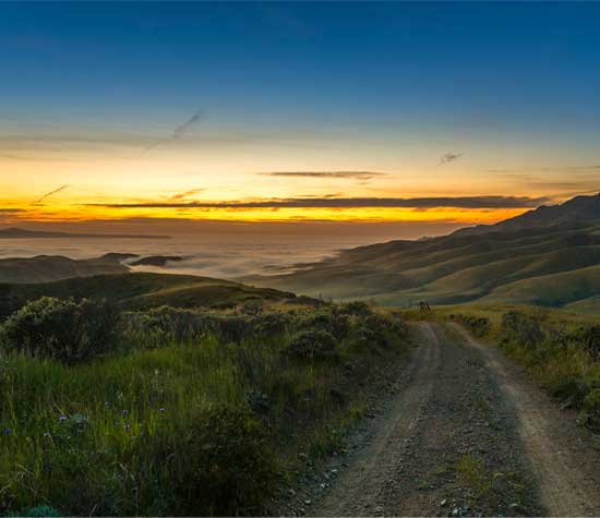 sunset on santa cruz island